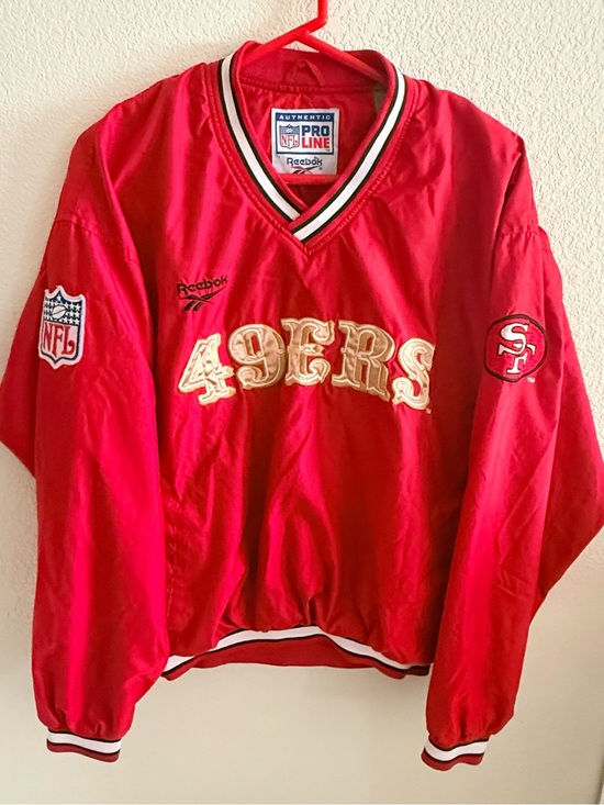 Reebok Other - Reebok NFL Pro Line San Francisco 49ers Red Pullover Jacket